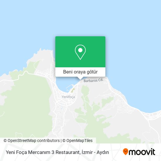Yeni Foça Mercanım 3 Restaurant harita