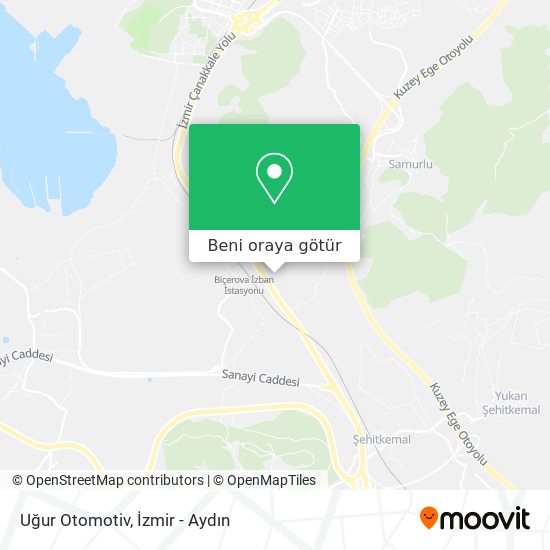 Uğur Otomotiv harita