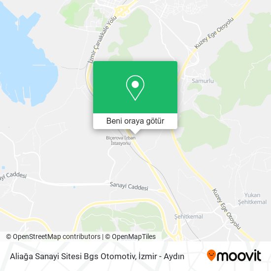 Aliağa Sanayi Sitesi Bgs Otomotiv harita