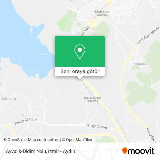 Ayvalık-Didim Yolu harita