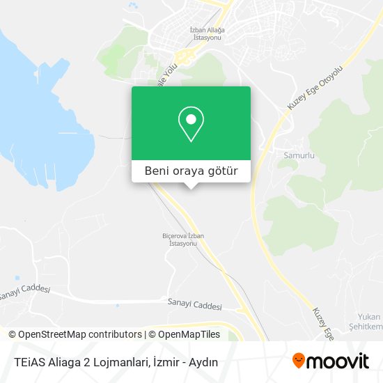 TEiAS Aliaga 2 Lojmanlari harita