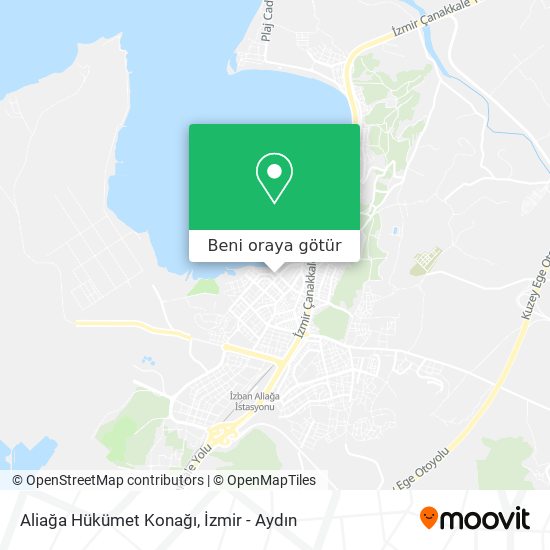 Aliağa Hükümet Konağı harita