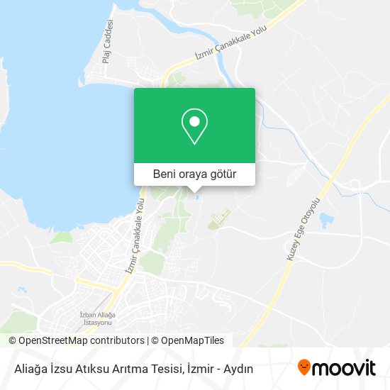 Aliağa İzsu Atıksu Arıtma Tesisi harita