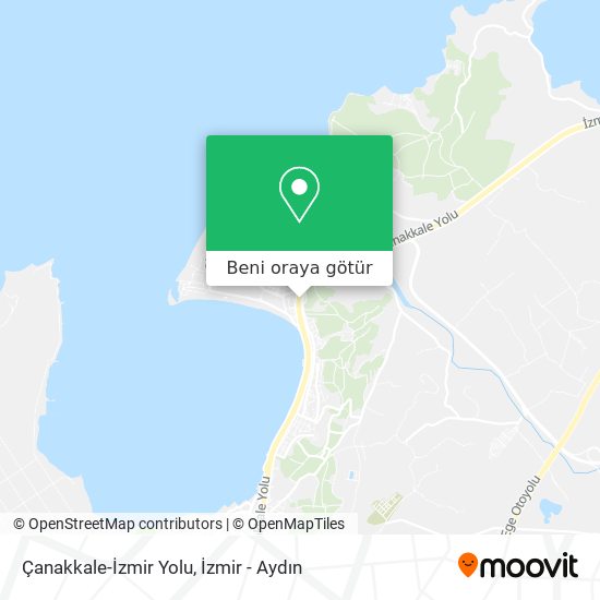 Çanakkale-İzmir Yolu harita