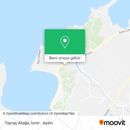Tüpraş Aliağa harita