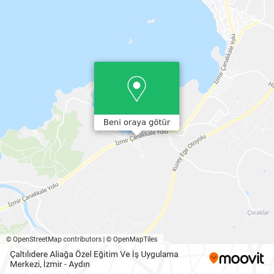 Çaltılıdere Aliağa Özel Eğitim Ve İş Uygulama Merkezi harita