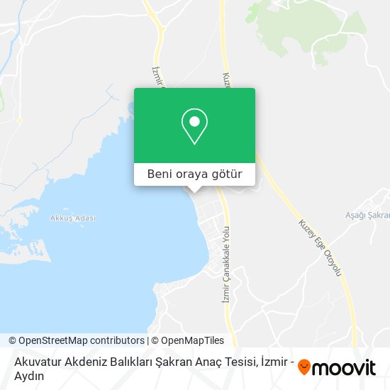 Akuvatur Akdeniz Balıkları Şakran Anaç Tesisi harita