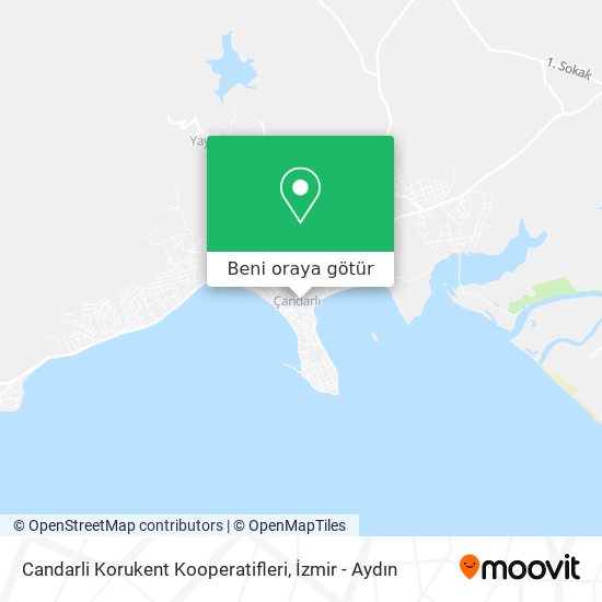 Candarli Korukent Kooperatifleri harita