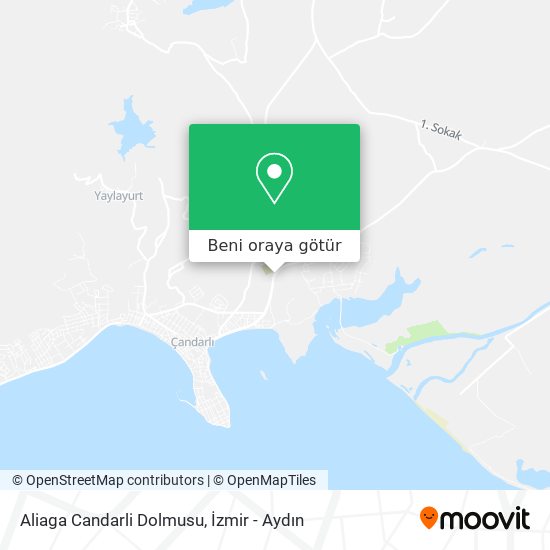 Aliaga Candarli Dolmusu harita