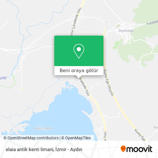elaia antik kenti limani harita