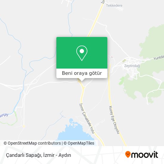 Çandarlı Sapağı harita