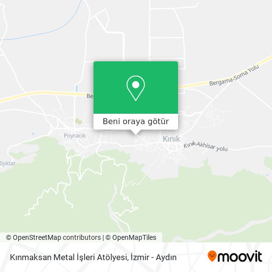 Kınmaksan Metal İşleri Atölyesi harita