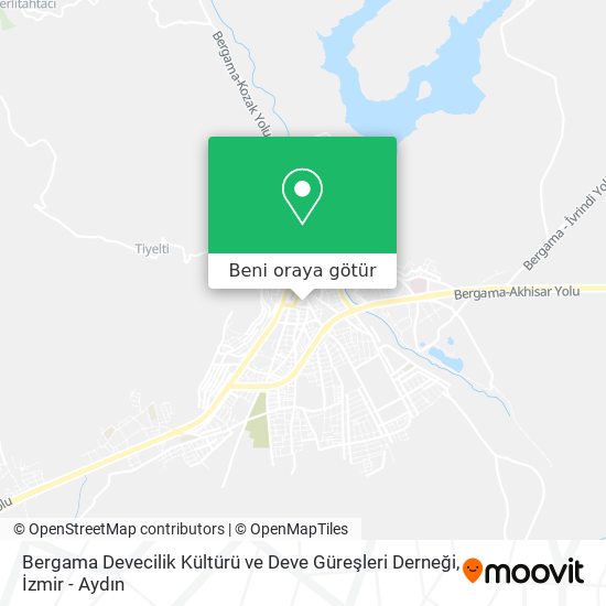 Bergama Devecilik Kültürü ve Deve Güreşleri Derneği harita