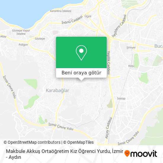 Makbule Akkuş Ortaöğretim Kız Öğrenci Yurdu harita