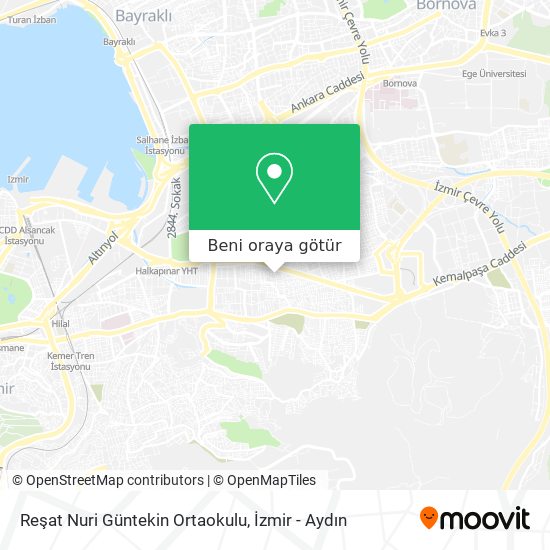 Reşat Nuri Güntekin Ortaokulu harita