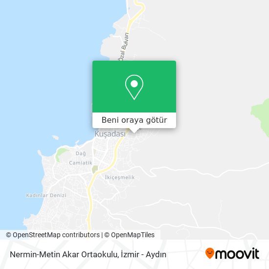 Nermin-Metin Akar Ortaokulu harita