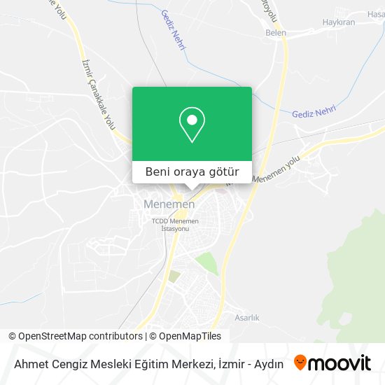 Ahmet Cengiz Mesleki Eğitim Merkezi harita
