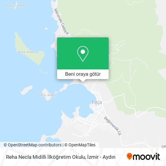 Reha Necla Midilli İlköğretim Okulu harita