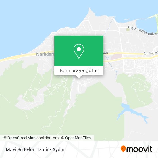 Mavi Su Evleri harita