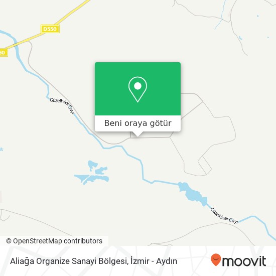 Aliağa Organize Sanayi Bölgesi harita