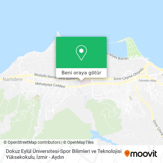 Dokuz Eylül Üniversitesi-Spor Bilimleri ve Teknolojisi Yüksekokulu harita