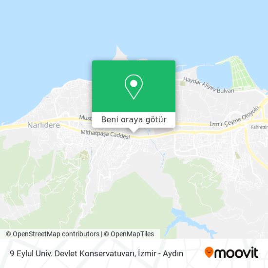 9 Eylul Univ. Devlet Konservatuvarı harita