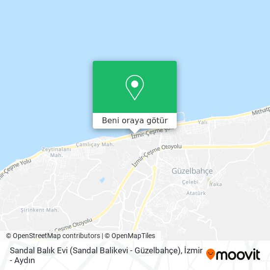 Sandal Balık Evi (Sandal Balikevi - Güzelbahçe) harita