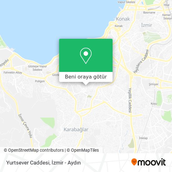 Yurtsever Caddesi harita