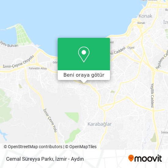Cemal Süreyya Parkı harita