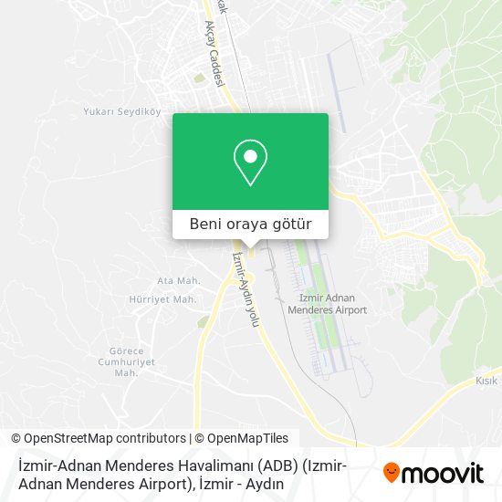 İzmir-Adnan Menderes Havalimanı (ADB) (Izmir-Adnan Menderes Airport) harita