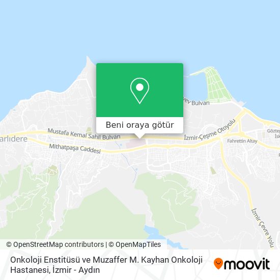 Onkoloji Enstitüsü ve Muzaffer M. Kayhan Onkoloji Hastanesi harita