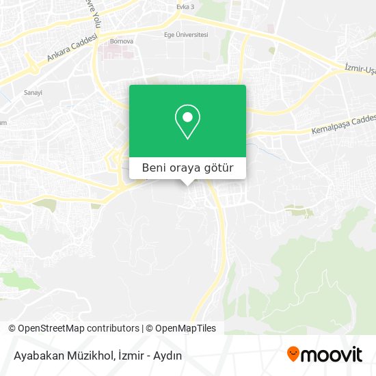 Ayabakan Müzikhol harita