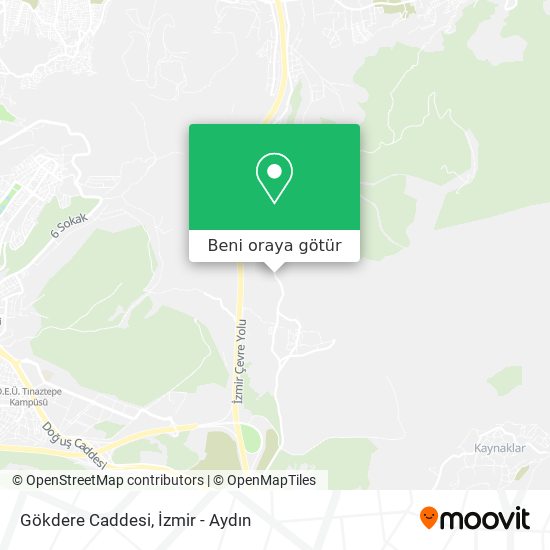Gökdere Caddesi harita