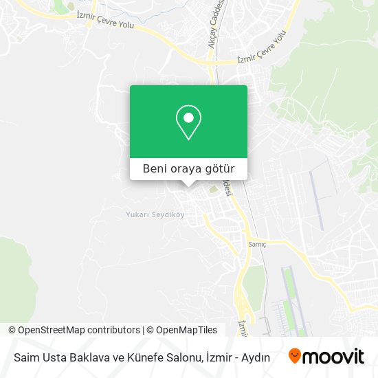 Saim Usta Baklava ve Künefe Salonu harita