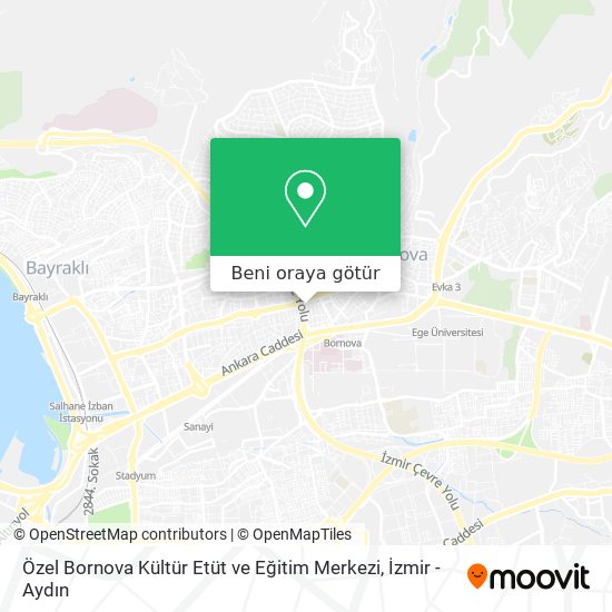 Özel Bornova Kültür Etüt ve Eğitim Merkezi harita