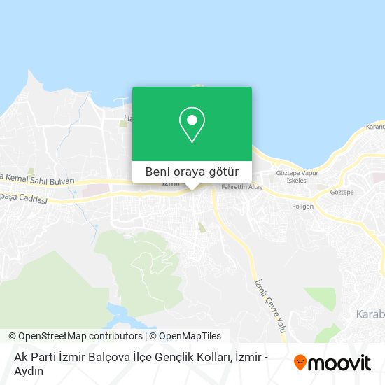 Ak Parti İzmir Balçova İlçe Gençlik Kolları harita