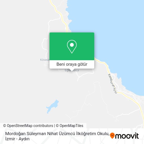 Mordoğan Süleyman Nihat Üzümcü İlköğretim Okulu harita