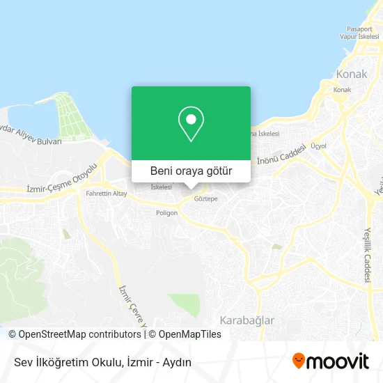 Sev İlköğretim Okulu harita