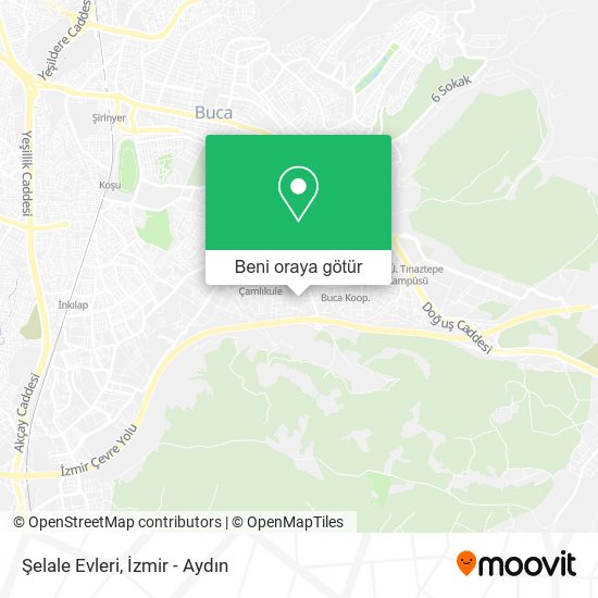Şelale Evleri harita