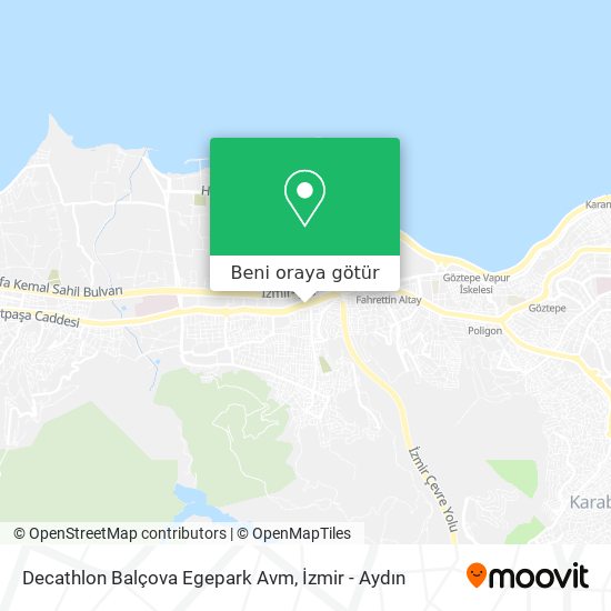 Decathlon Balçova Egepark Avm harita