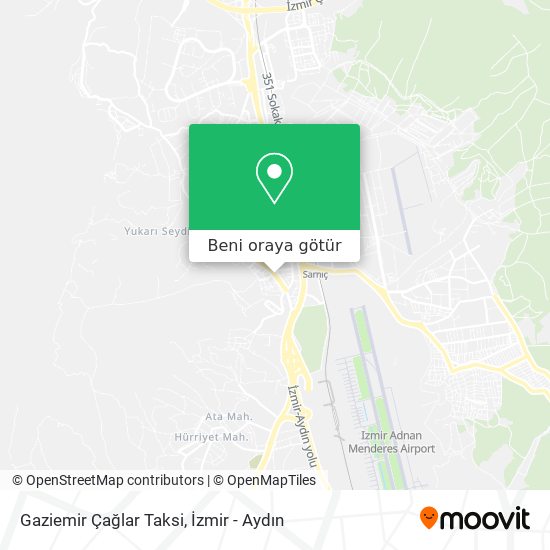 Gaziemir Çağlar Taksi harita