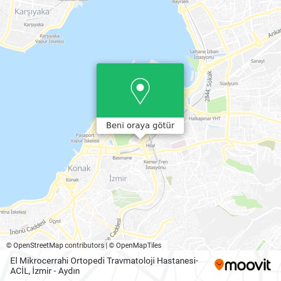 El Mikrocerrahi Ortopedi Travmatoloji Hastanesi-ACİL harita