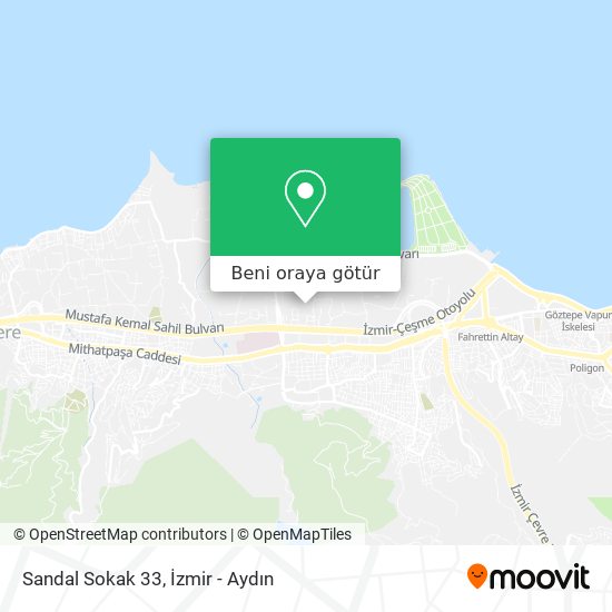 Sandal Sokak 33 harita