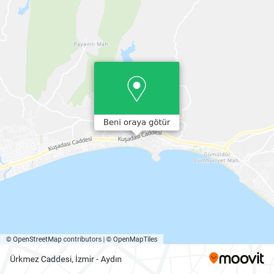Ürkmez Caddesi harita