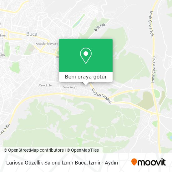 Larissa Güzellik Salonu İzmir Buca harita
