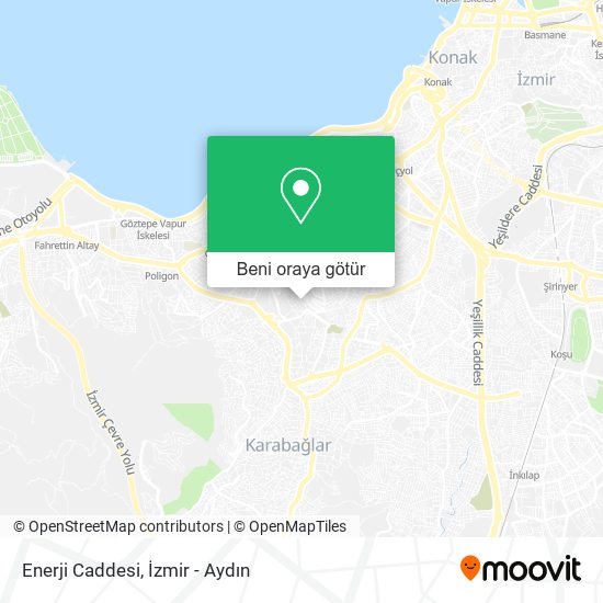 Enerji Caddesi harita