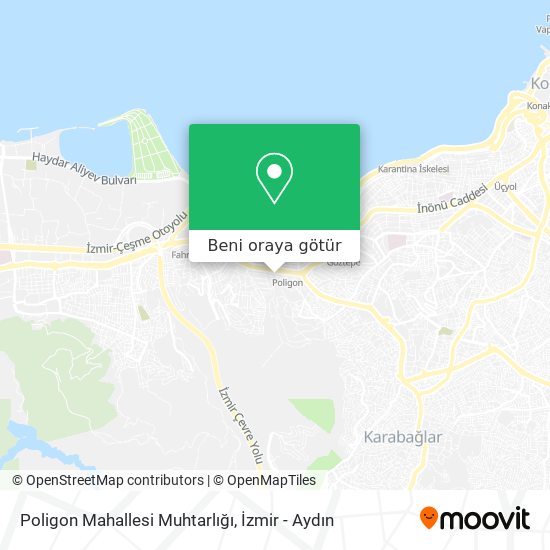 Poligon Mahallesi Muhtarlığı harita