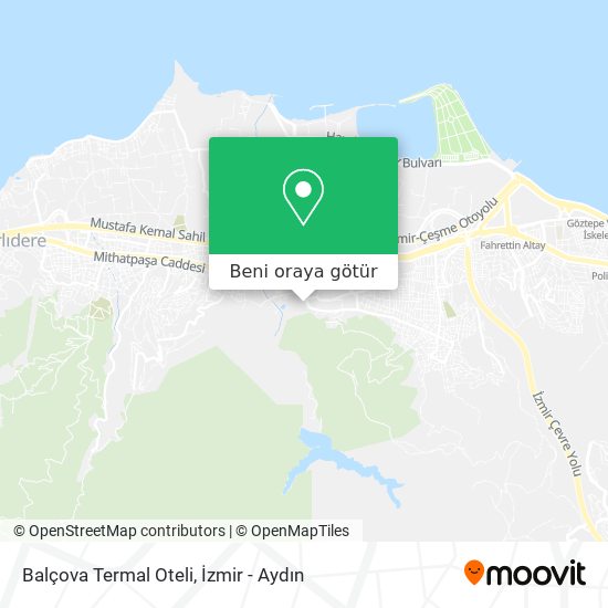 Balçova Termal Oteli harita