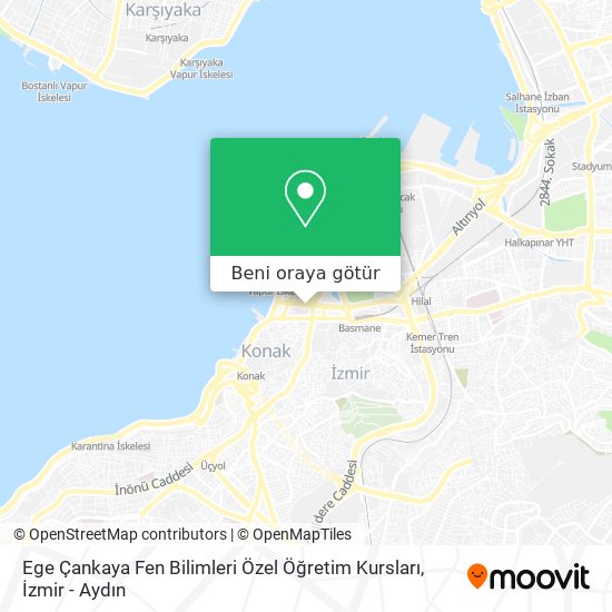 Ege Çankaya Fen Bilimleri Özel Öğretim Kursları harita