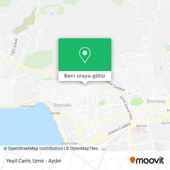 Yeşil Cami harita